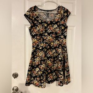 Black and floral dress